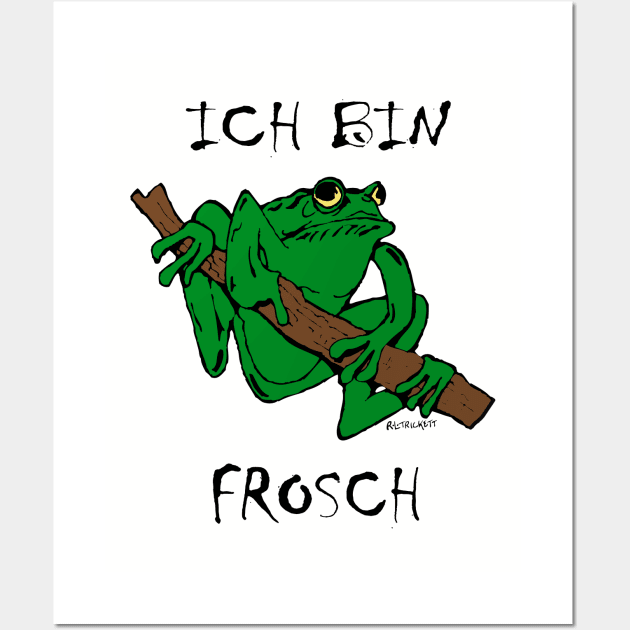 Ich Bin Frosch Wall Art by RockettGraph1cs